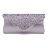 Women Glitter Shimmer Clutch Bag - Women's Bags