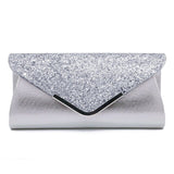 Women Glitter Shimmer Clutch Bag - Women's Bags
