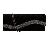 Fashion Women Satin Rhinestone Handbags - Women's Bags