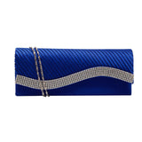 Fashion Women Satin Rhinestone Handbags - Women's Bags