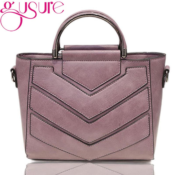 Gusure Leather Shoulder Bag - Women's Bags