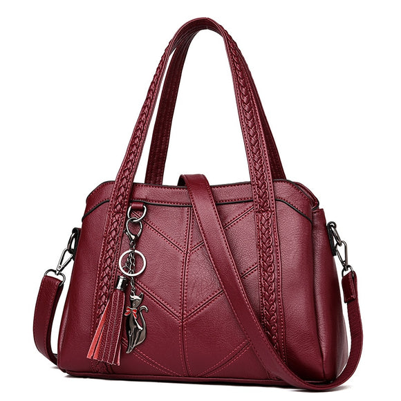 Luxury Leather  Women Shoulder Bag - Women's Bags