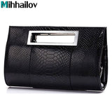 Women alligator Leather handbag - Women's Bags